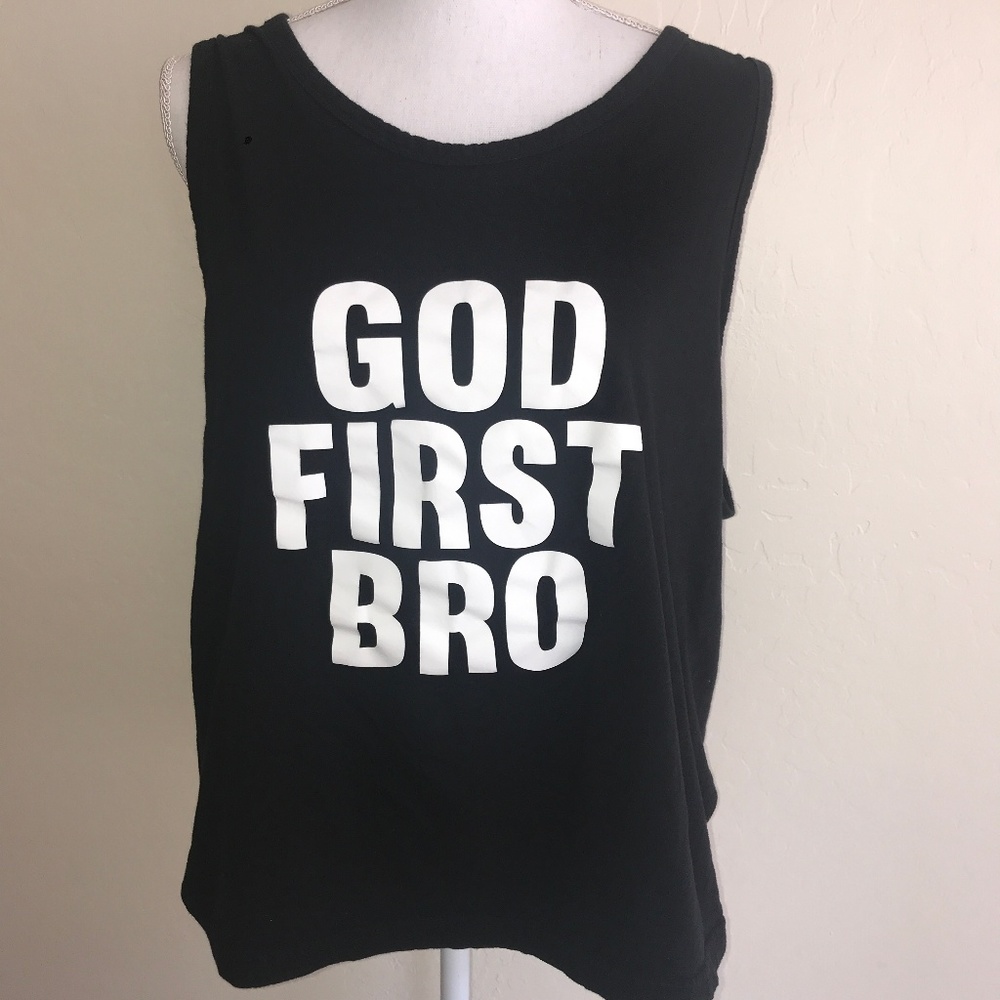Stedman Novelty T GOD FIRST BRO